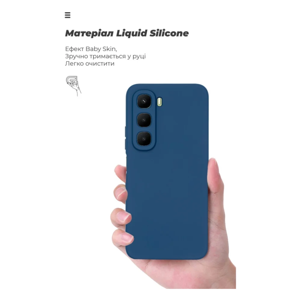 Чохол до мобільного телефона Armorstandart ICON Infinix Hot 60 4G Camera cover Dark Blue (ARM88243) — фото 7
