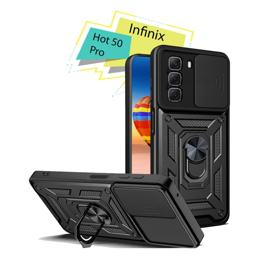 Чохол до мобільного телефона BeCover Military Infinix Hot 50 Pro (X6881) Black (713048)