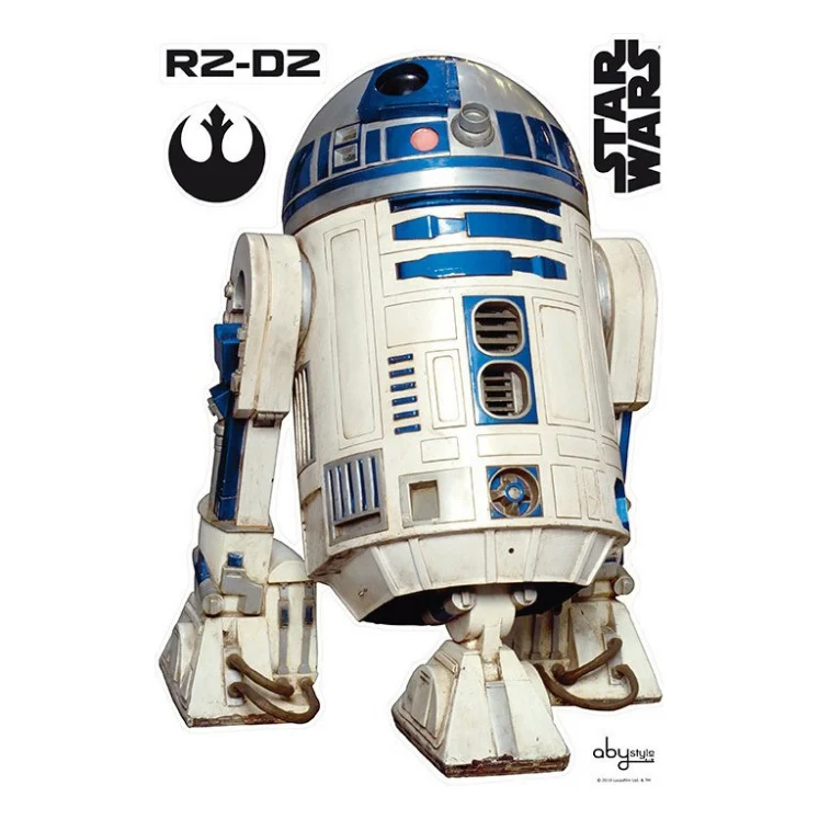 Стікер-наклейка ABYstyle Star Wars — R2D2 блістер, 100х70 см (ABYDCO096_B)