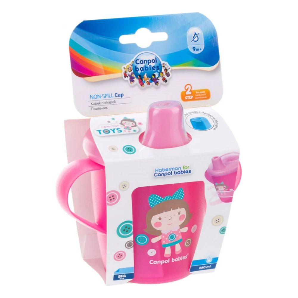 Поїльник-непроливайка Canpol babies Toys 250 мл Рожева (31/200_pin) — фото 5