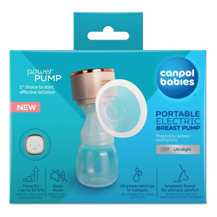 Молоковідсмоктувач Canpol babies портативний електричний PowerPump (20/107) — фото 4