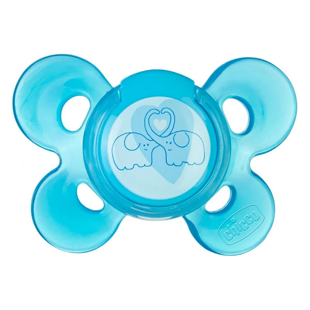 Пустушка Chicco Physio Comfort силиконовая 6-16 мес 1шт голубая (74913.21.00.00)