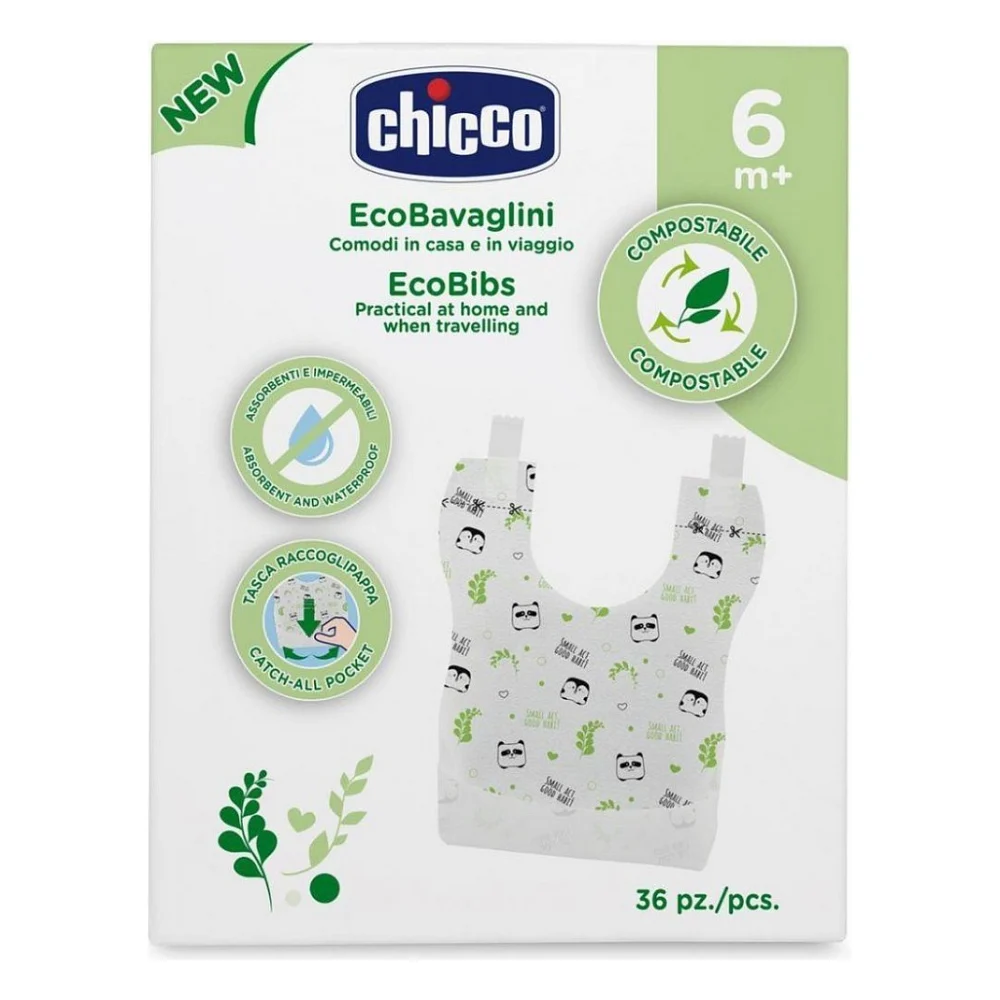 Нагрудничок Chicco EcoBibs одноразові 36 шт. (10399.00) — фото 2