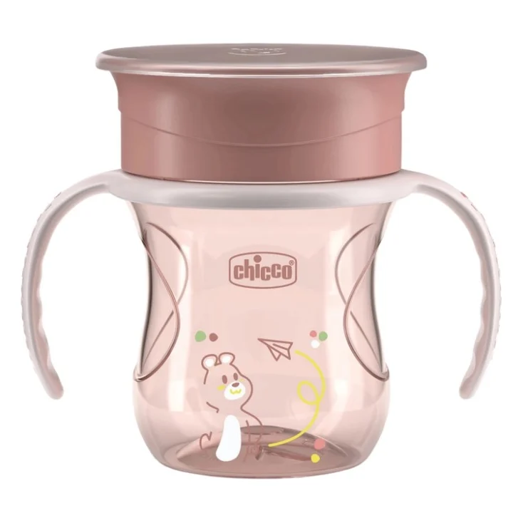 Поїльник-непроливайка Chicco Perfect Cup 200 мл. від 12 місяців (рожева) (06951.15)
