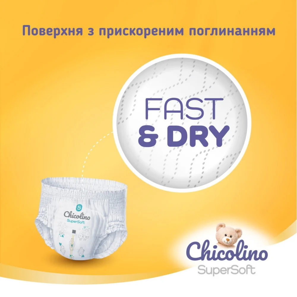 Підгузки Chicolino Super Soft Розмір 4 (7-14кг) 36 шт (4823098414445) — фото 7