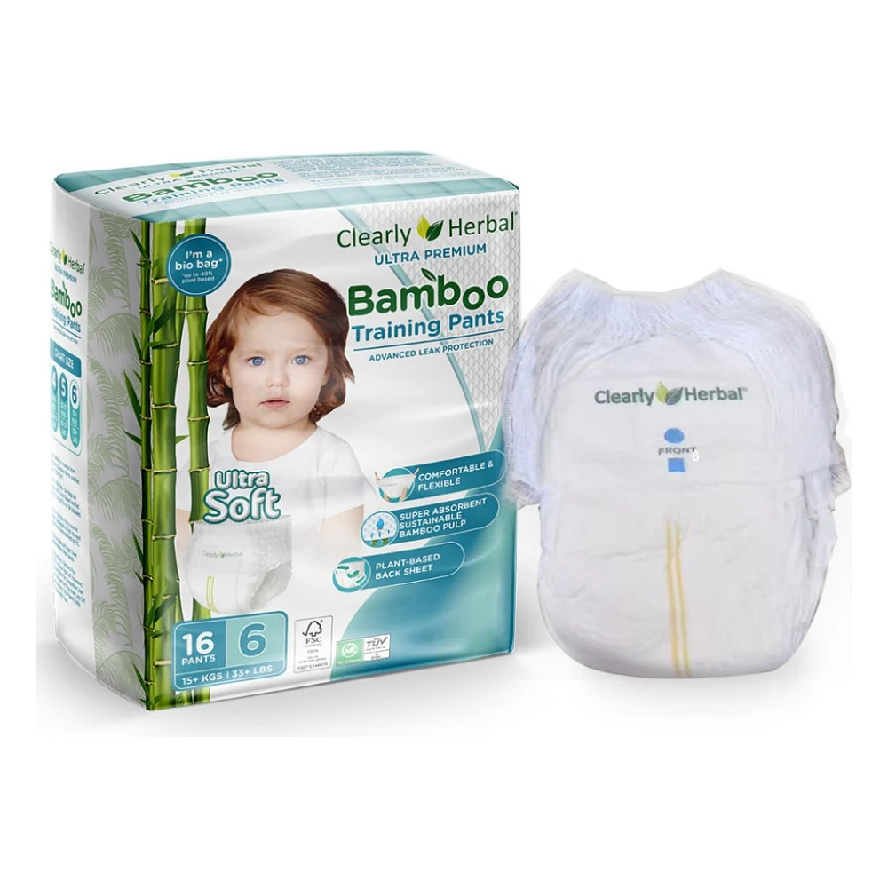 Підгузки Clearly Herbal Bamboo, розмір 6 (15+ кг), 16 шт. (1126)