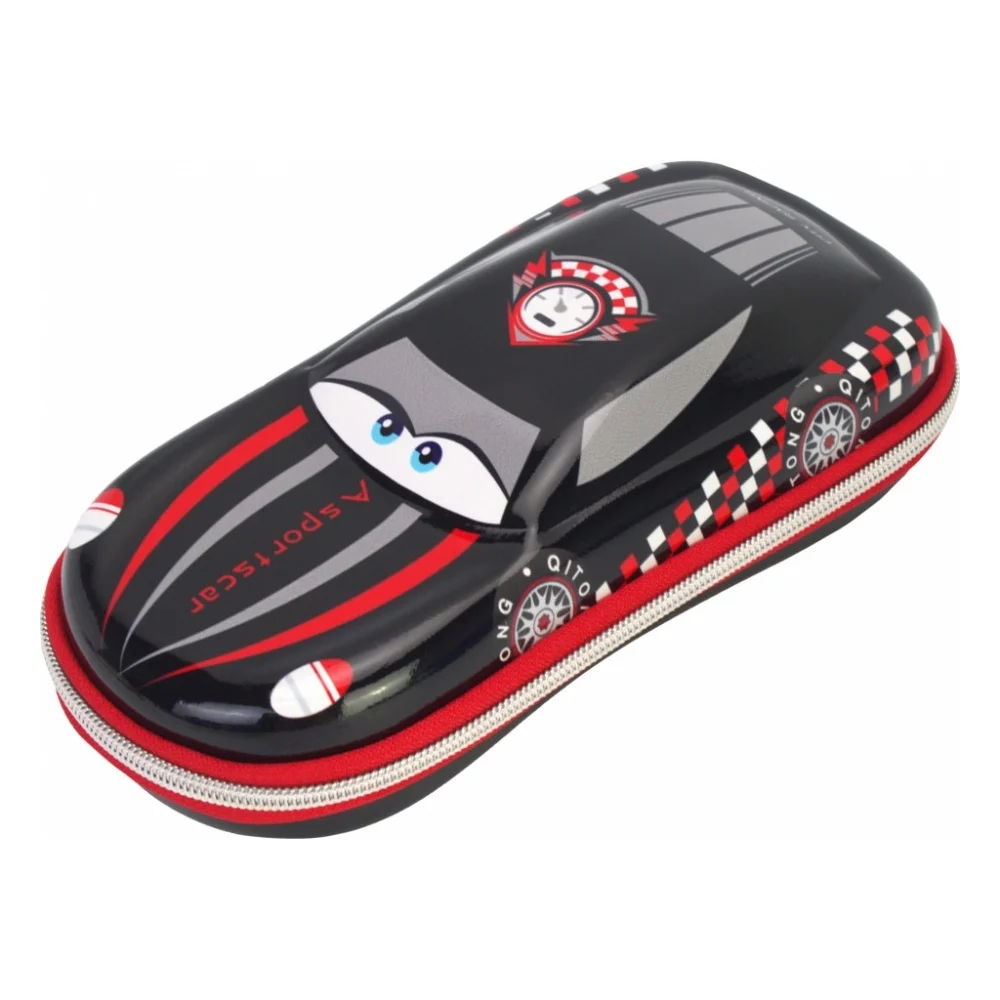 Пенал Cool For School Об'ємний 3D 1 відділення Чорний (QT-5645-Black)