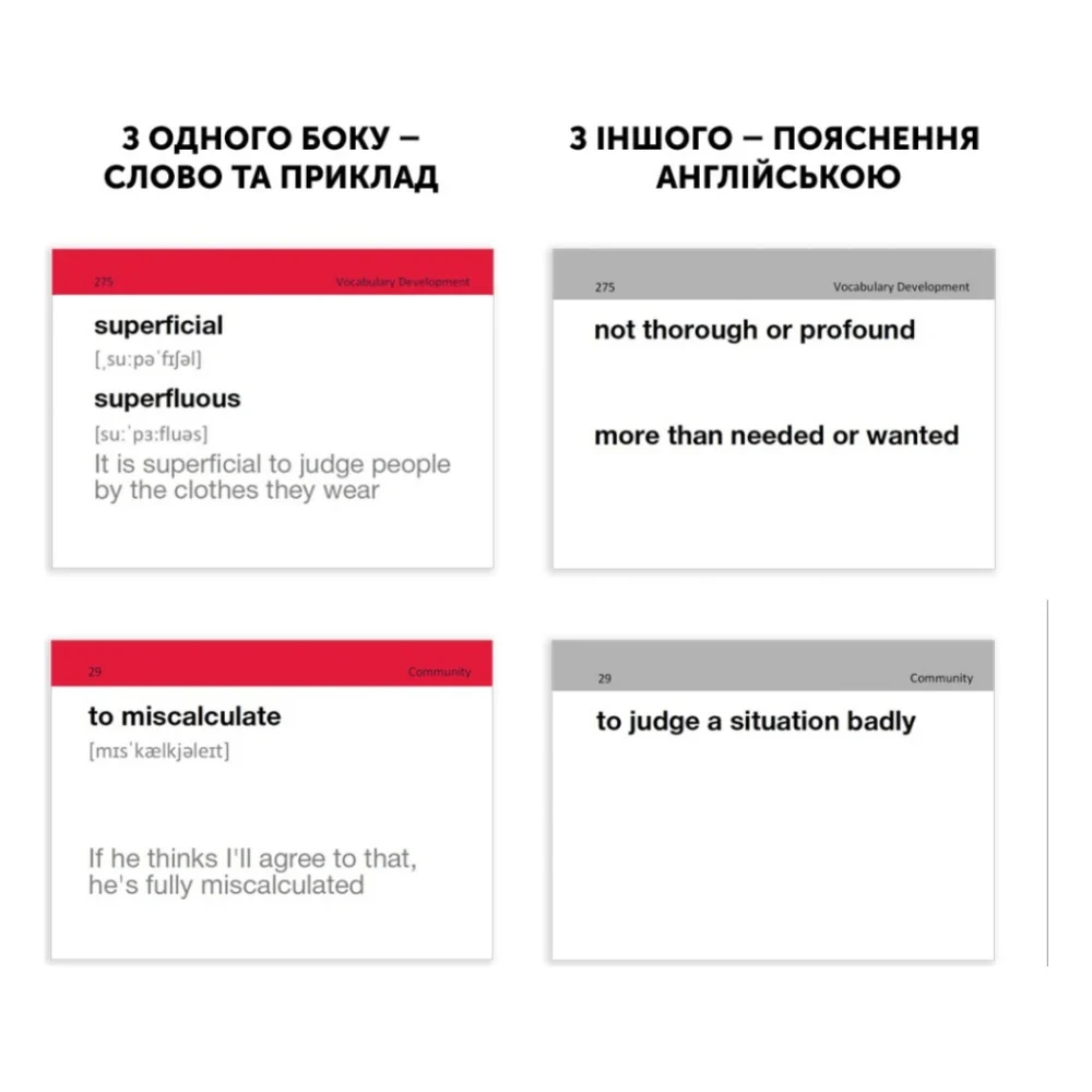 Навчальний набір English Student Картки для вивчення англійської мови IELTS English to English, англійська (591225943) — фото 2