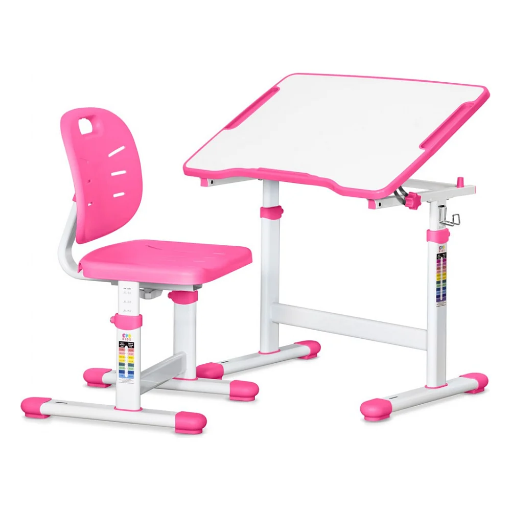 Парта зі стільцем Evo-kids Pink (Evo-07 Ergo PN)