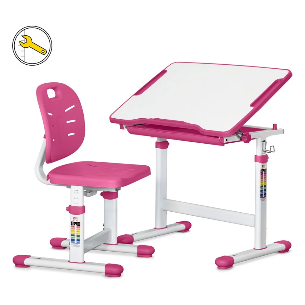 Парта зі стільцем Evo-kids Ergo Pink (Evo-05 Ergo PN)