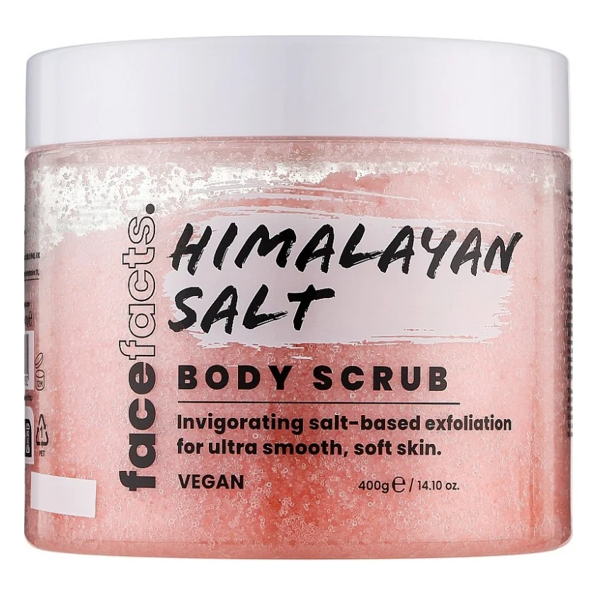 Скраб для тіла Face Facts Body Scrub Pink Himalayan Salt Рожева гімалайська сіль 400 г (5031413929782)