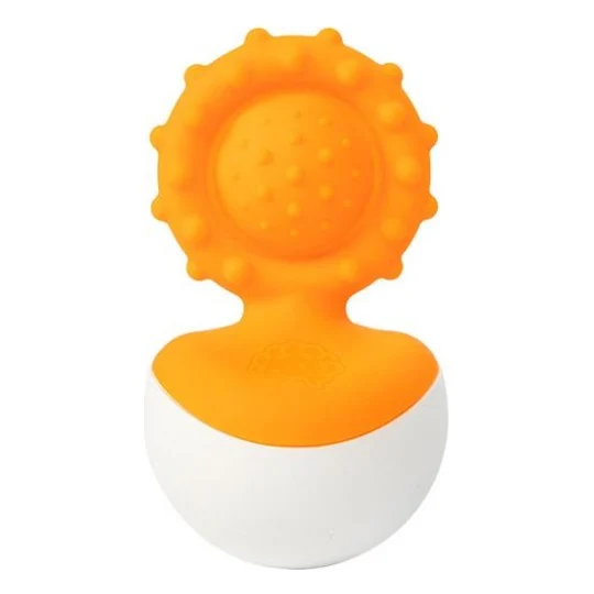 Брязкальце Fat Brain Toys прорізувач-неваляшка dimpl wobl помаранчевий (F2172ML)