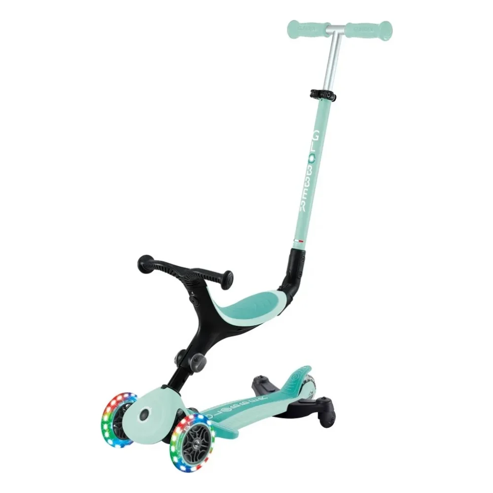 Самокат Globber серії Go Up Active 360 м'ятний Колеса з підсвічуванням (749-206)