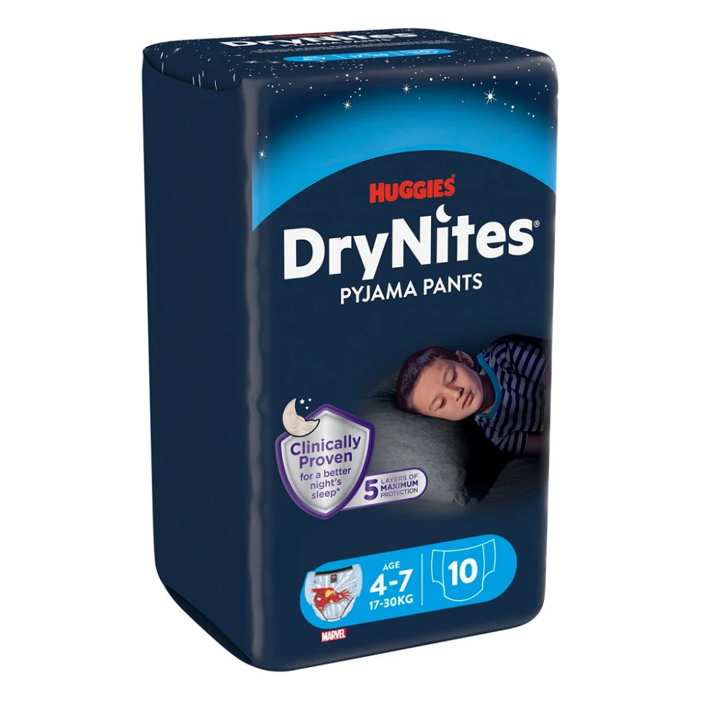 Підгузки Huggies DryNites для хлопчиків 4-7 років 10 шт (5029053527574)