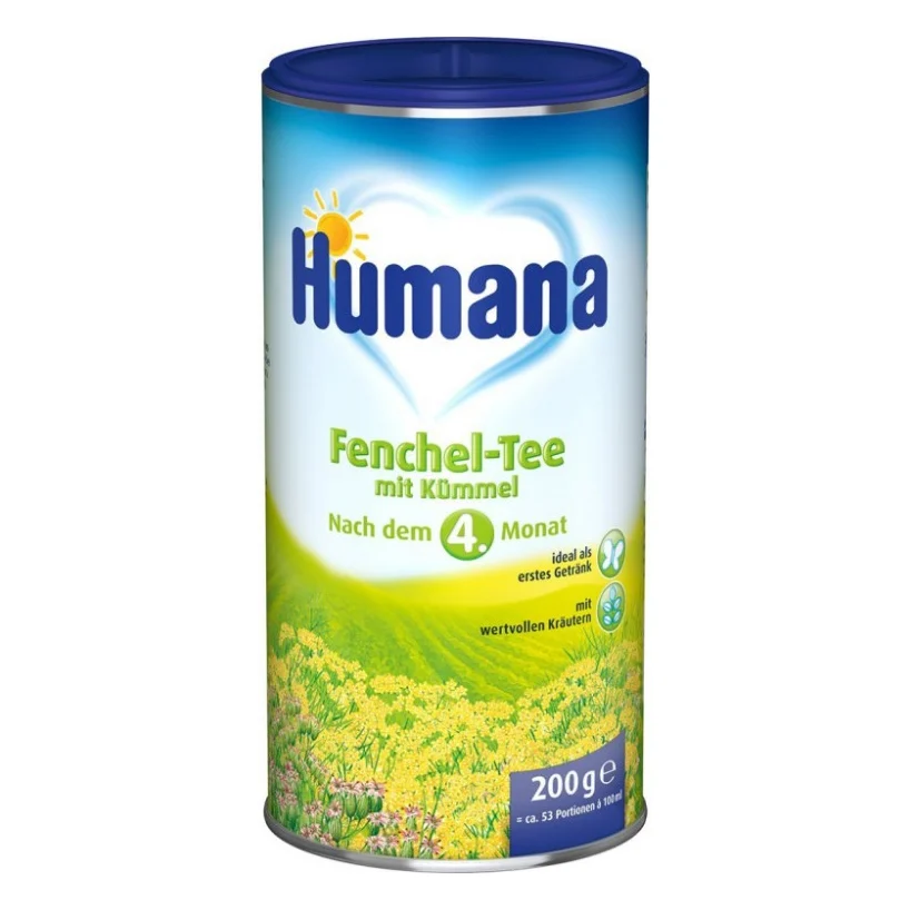Дитячий чай Humana з фенхелем та кмином 200 г (4031244730978)