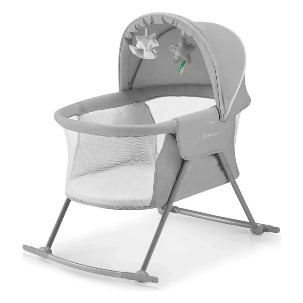 Ліжечко Kinderkraft гойдалка Lovi Grey 3 в 1 (5902533913503)