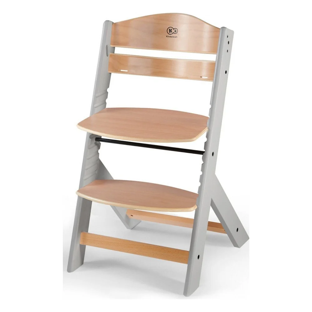 Стілець для годування Kinderkraft Enock Gray Wood (5902533915095) — фото 4