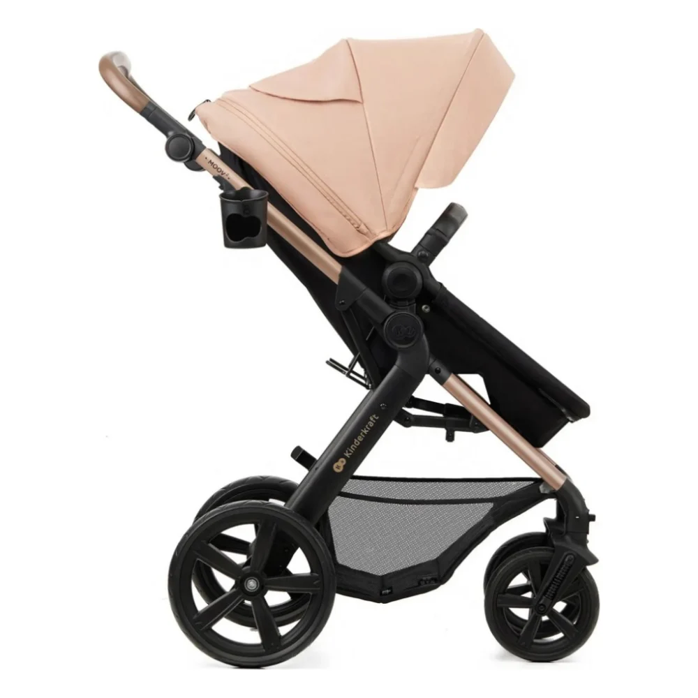 Коляска Kinderkraft 3 в 1 Moov 2 Sand Beige (KSMOOV02BEGEV00) (5902533925803) — фото 4