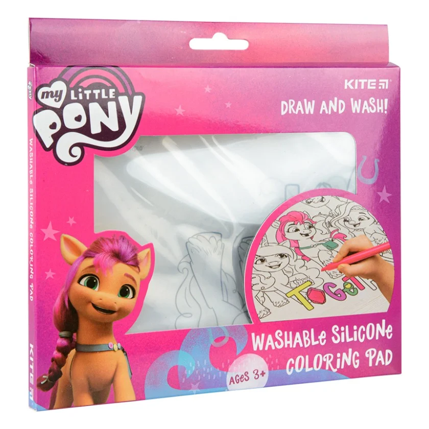 Підкладка настільна Kite силіконова розмальовка My Little Pony, 30х40см (LP22-424)
