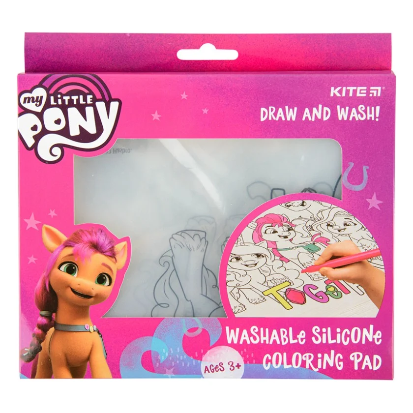 Підкладка настільна Kite силіконова розмальовка My Little Pony, 30х40см (LP22-424) — фото 2