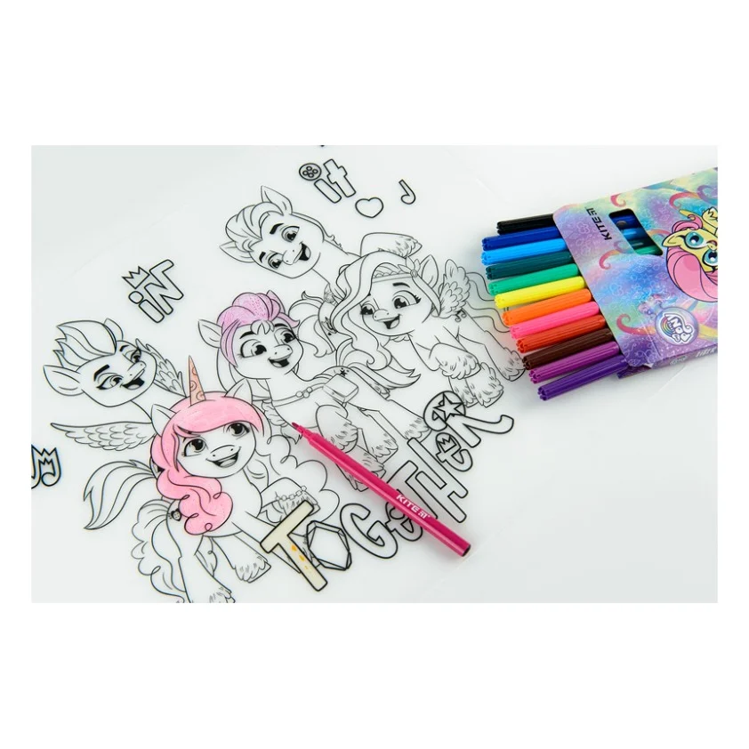 Підкладка настільна Kite силіконова розмальовка My Little Pony, 30х40см (LP22-424) — фото 7