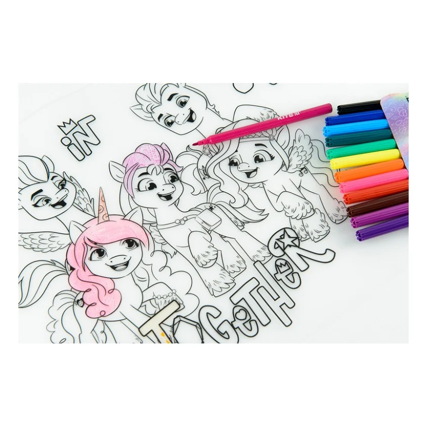 Підкладка настільна Kite силіконова розмальовка My Little Pony, 30х40см (LP22-424) — фото 9