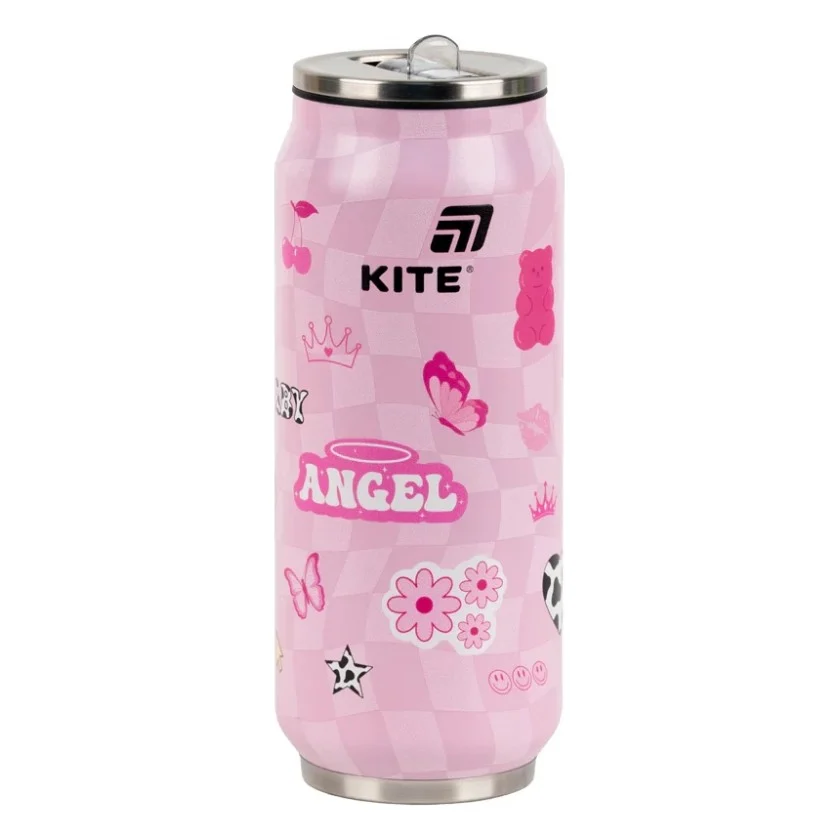 Поїльник-непроливайка Kite Angel термочашка з трубочкою, 500 мл (K25-1264-2)
