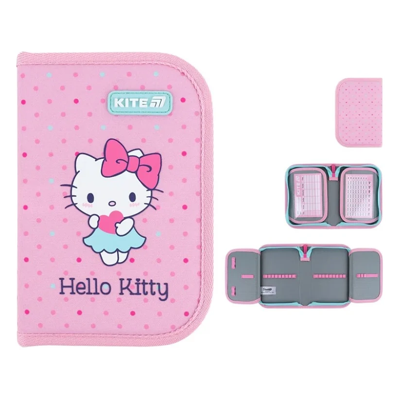 Пенал Kite Hello Kitty 622 HK , без наповнення, 1 відділення, 2 відвороти (HK26-622)