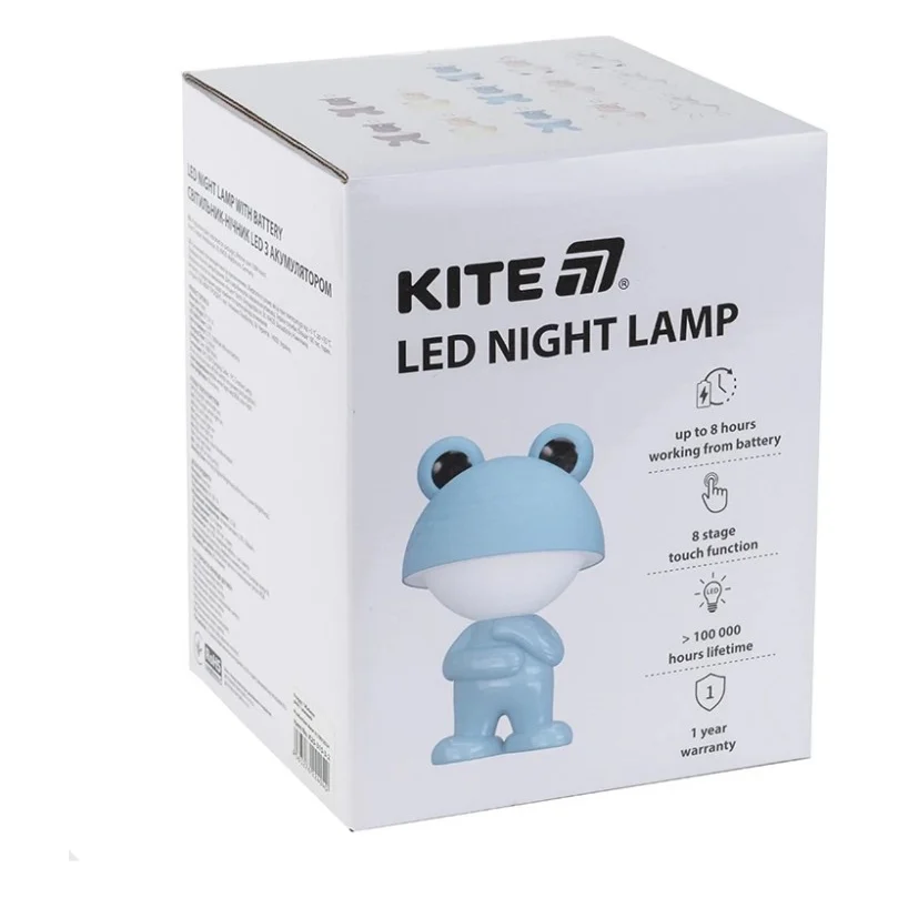 Нічник Kite Світильник LED з акумулятором Dreamy Froggy, блакитний (K25-315-3-3) — фото 3