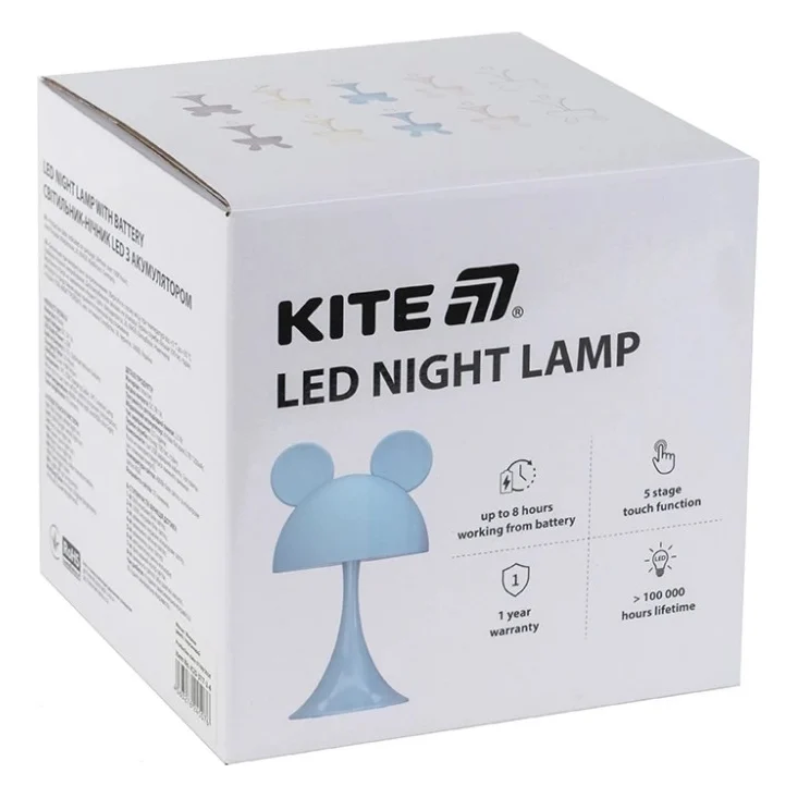 Нічник Kite Світильник LED з акумулятором Simple Bunny, рожевий (K25-317-1-2) — фото 3
