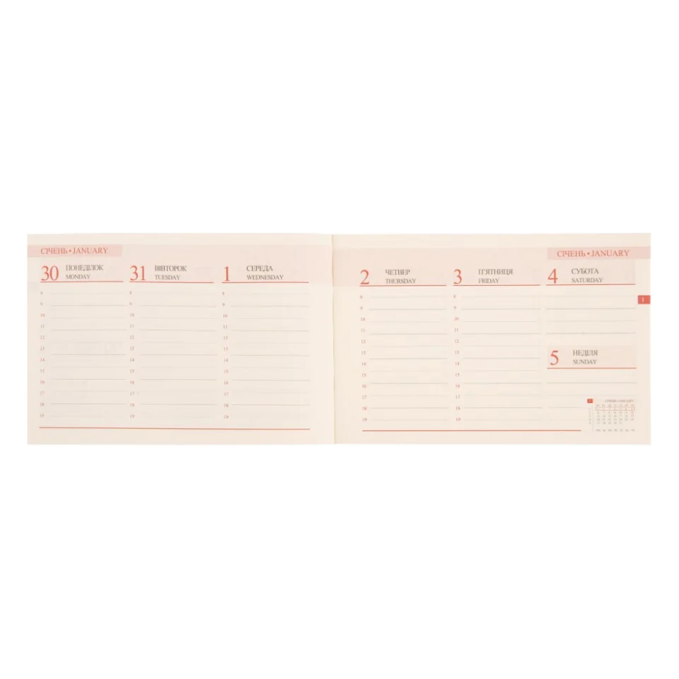 Тижневик Leo planner датований 2025 Cioccolato 10х15 см 128 сторінок (252570) — фото 5