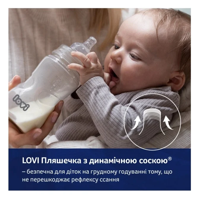 Пляшечка для годування Lovi Захист рефлексу ссання 150 мл (0120exp) — фото 7