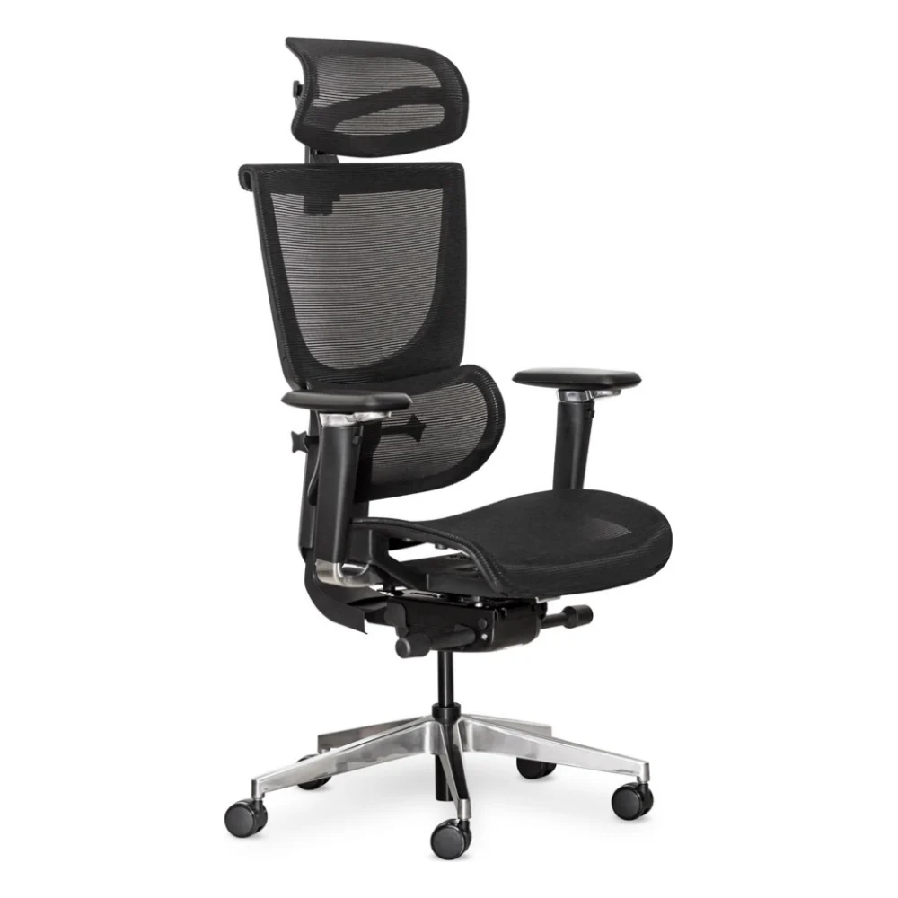 Офісне крісло Mealux S8 Air Black (HF-S8P M/B)