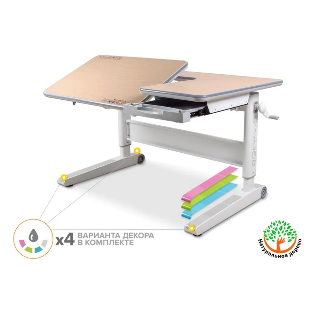 Парта Mealux RichWood Multicolor MG (BD-840 MG/MC)