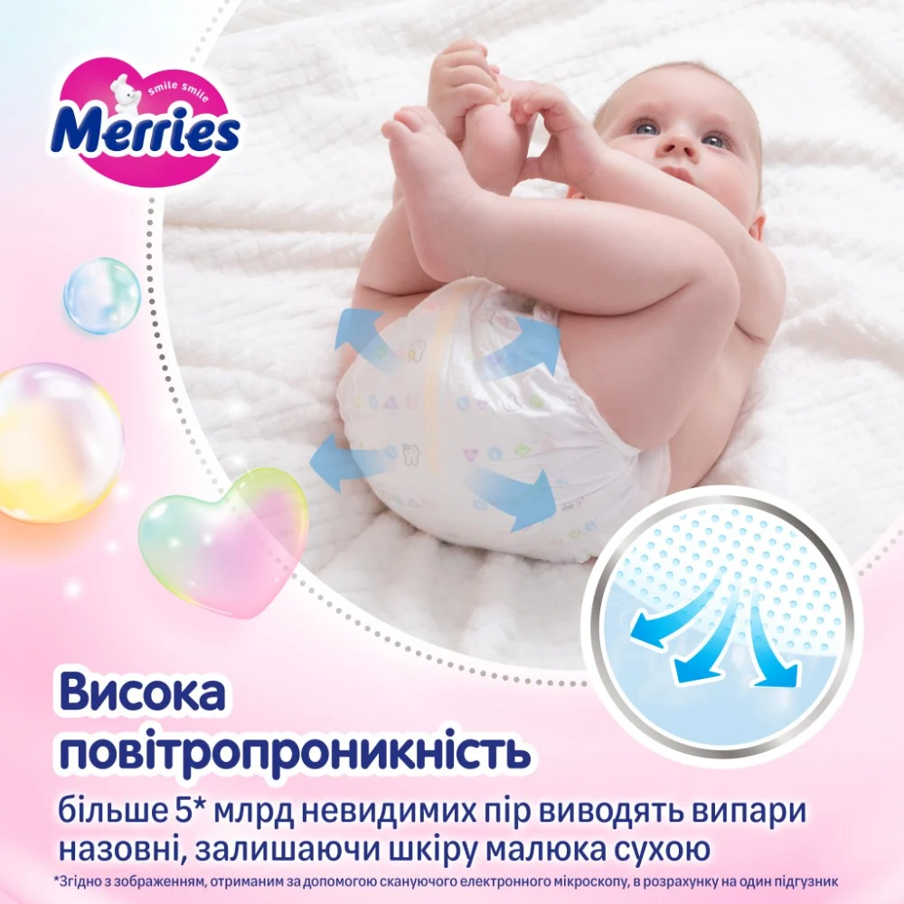 Підгузки Merries розмір L (9-14 кг) 48 шт (4901301420312) — фото 8