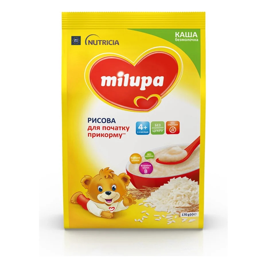 Дитяча каша Milupa Рисова безмолочна 170 г (5900852930058) — фото 10