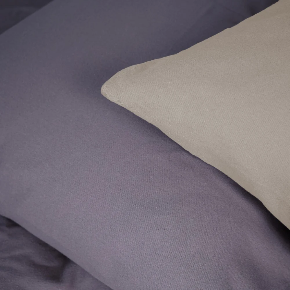 Постільна білизна MirSon 004-001 Cappuchino/Ash grey Фланель 2 x 160 x 220 Сімейний Євро (2200009658501) — фото 6