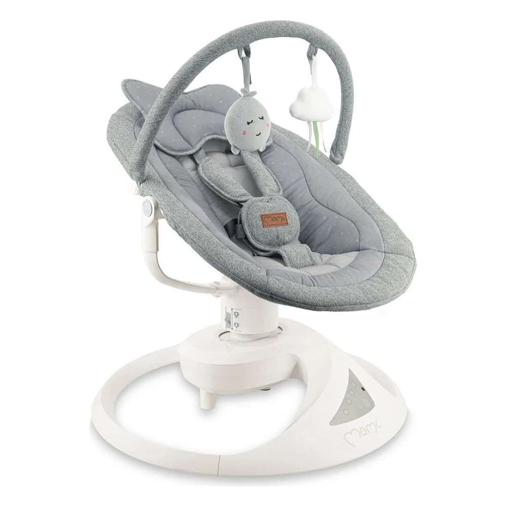 Крісло-гойдалка MoMi PEARL baby swing grey (BULE00040)