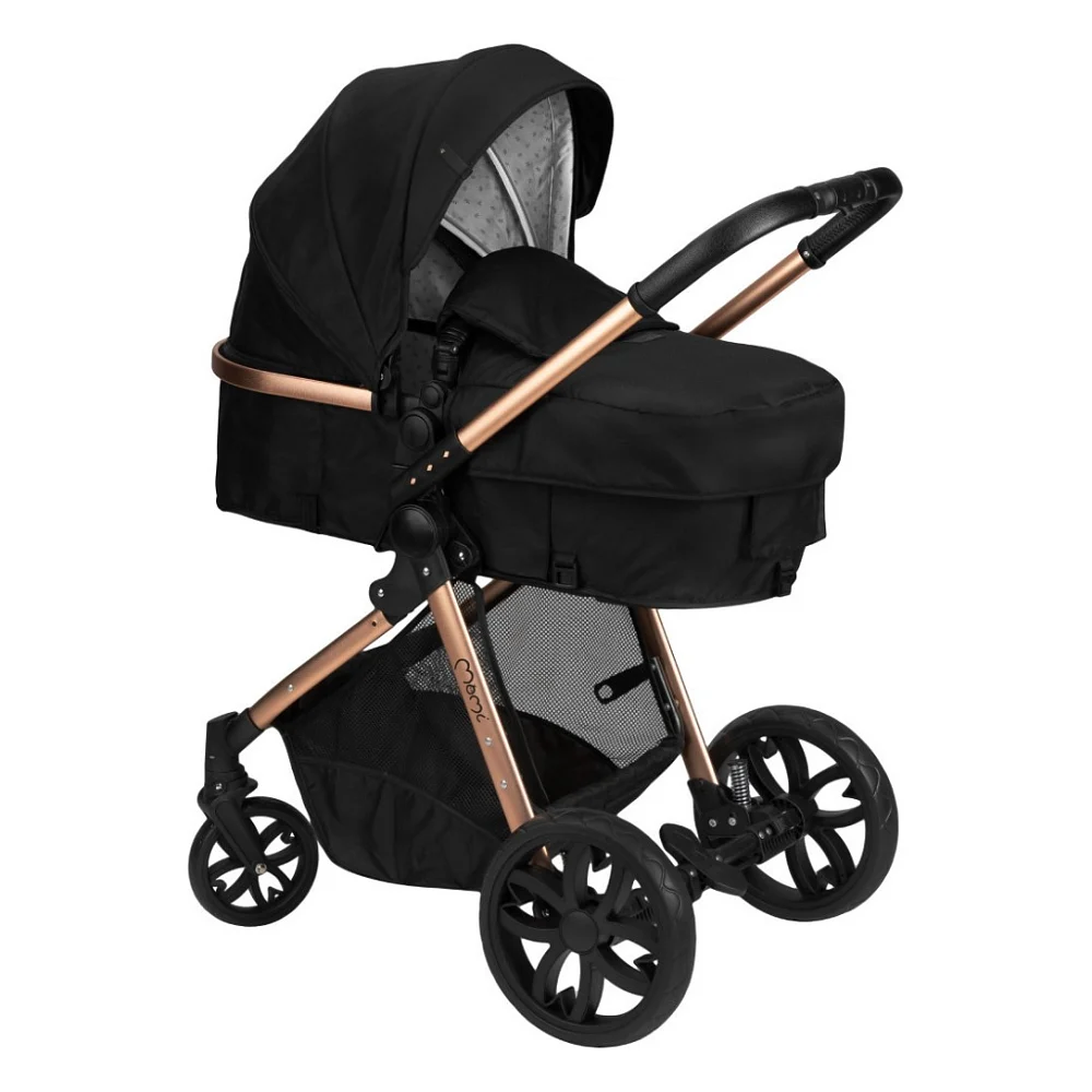 Коляска MoMi 2 в 1 Limuru Black (WOSP00029)