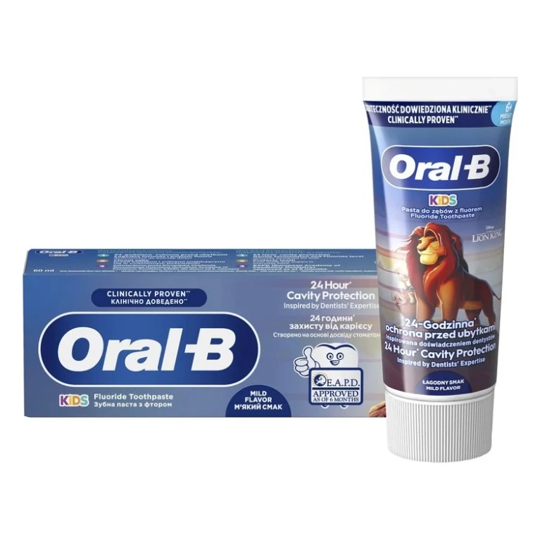 Дитяча зубна паста Oral-B Король Лев Для дітей віком від 6 місяців до 6 років 60 мл (8006530024402)