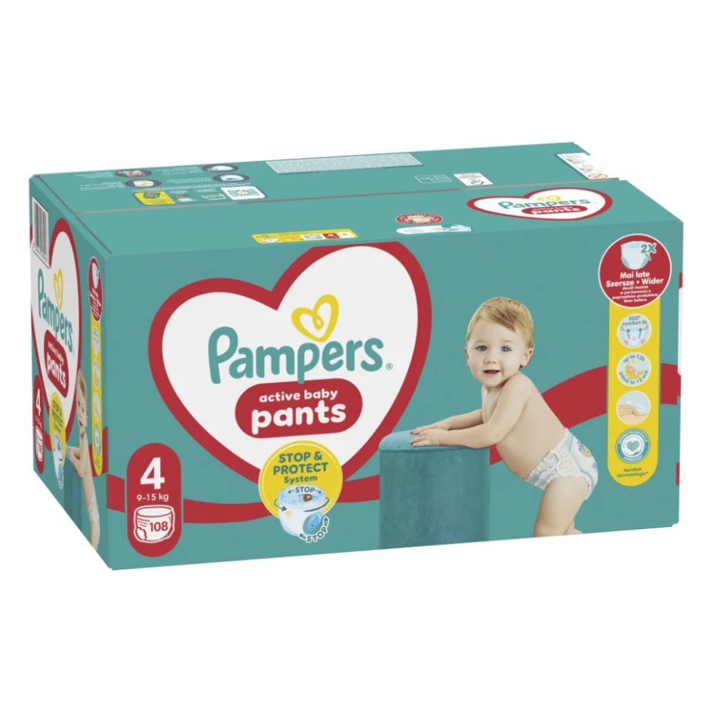 Підгузки Pampers трусики Maxi Pants Розмір 4 (9-15 кг) 108 шт (8006540069448) — фото 2