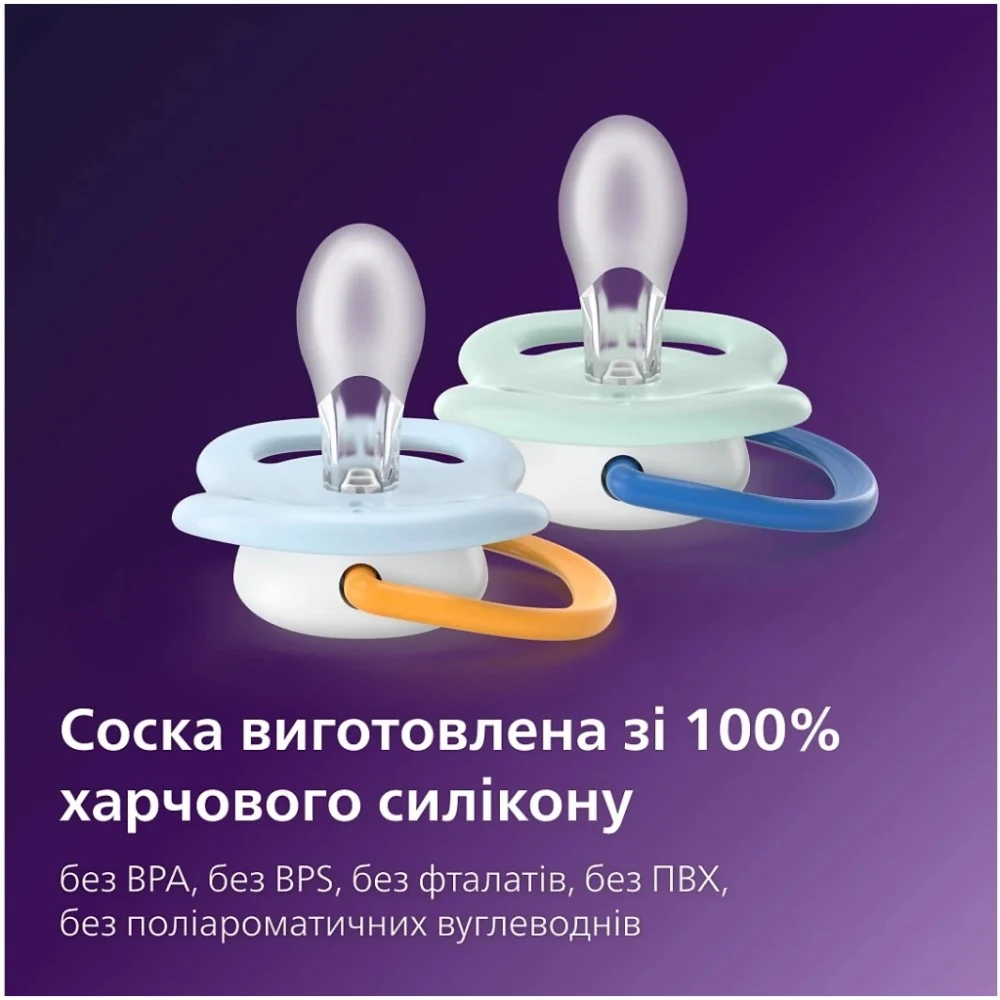 Пустушка Philips AVENT Ultra Air 0-6 місяців 2 шт (SCF080/23) — фото 9