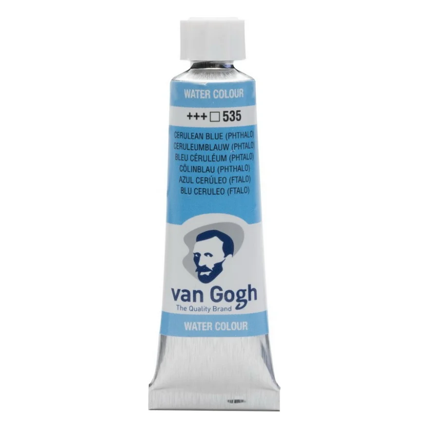 Акварельні фарби Royal Talens Van Gogh (535), Церулеум блакитний ФЦ, туба 10 мл (8712079417918)