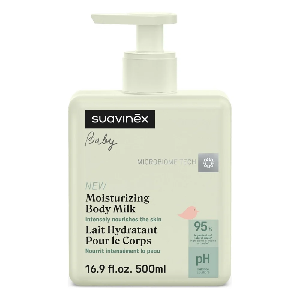 Дитяче молочко Suavinex зволожуюче для тіла, 500 мл (308880)
