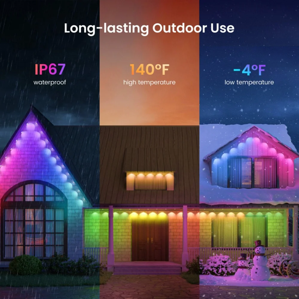 Гірлянда Yeelight Permanent Outdoor Lights зовнішнє 15 м 12V, BLE (YLYDD-0044) — фото 5