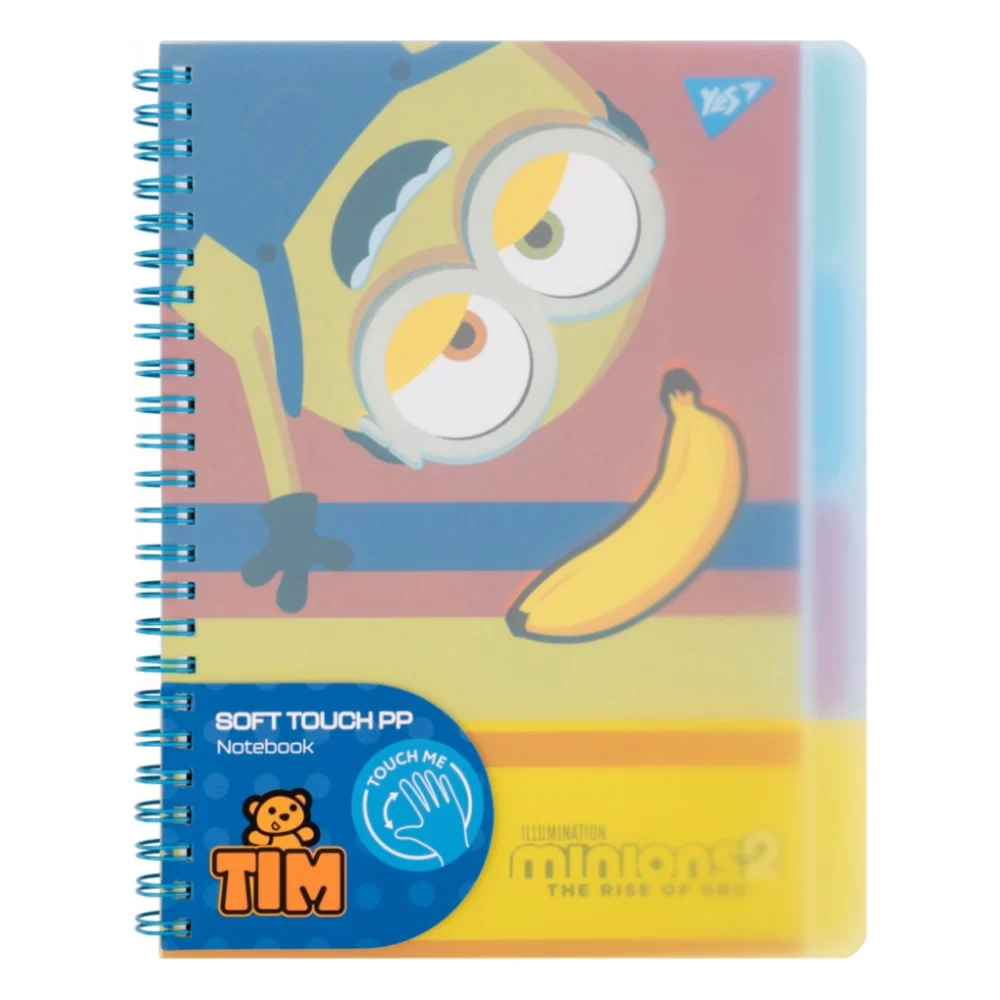 Зошит Yes А5 Minions пластикова обкладинка 80 аркушів, лінія (765739)