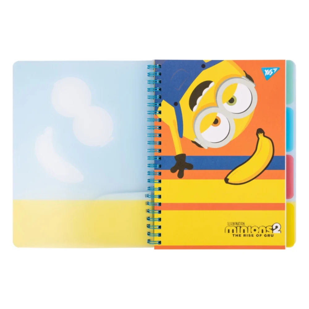 Зошит Yes А5 Minions пластикова обкладинка 80 аркушів, лінія (765739) — фото 2