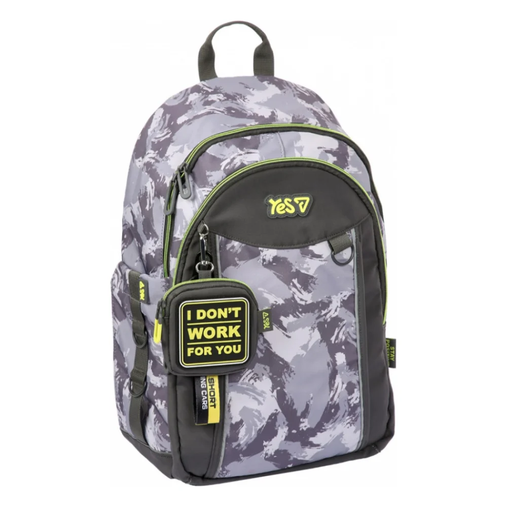 Рюкзак шкільний Yes Grey TS-60L (550405)