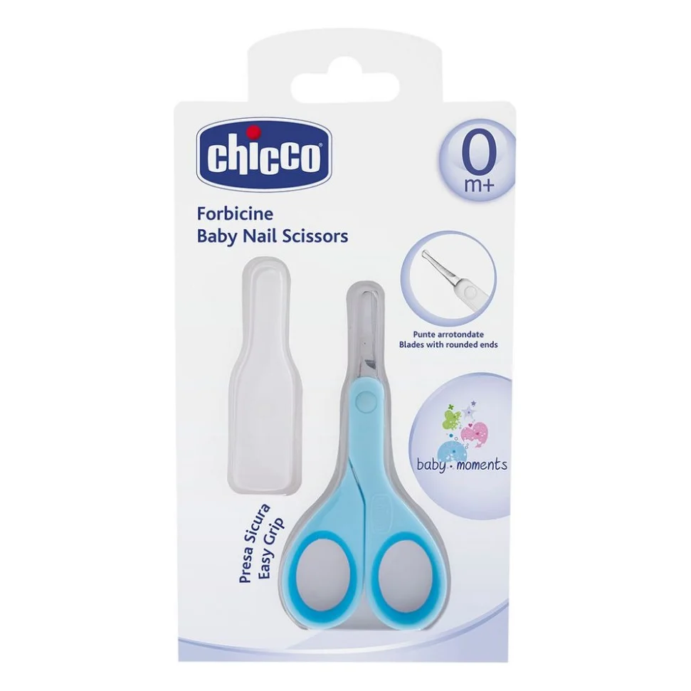 Дитячий манікюрний набір Chicco ножички з ковпачком блакитні (05912.20)