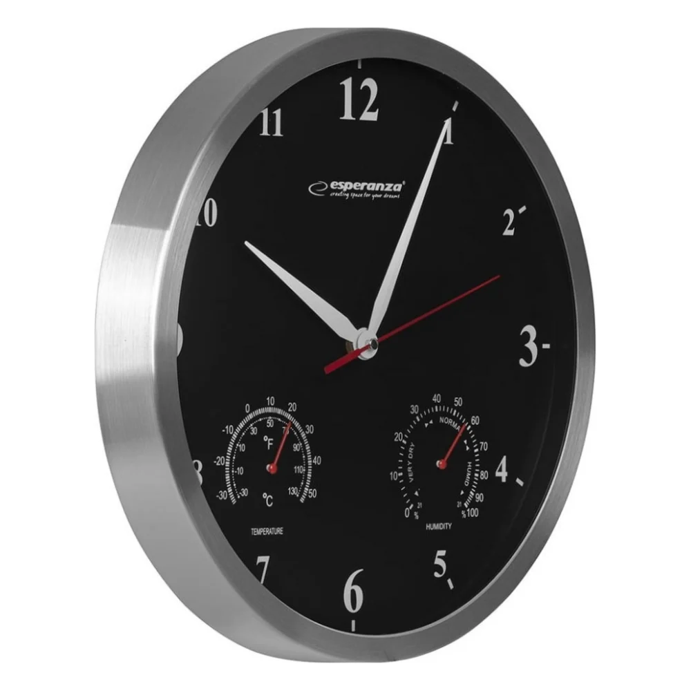 Настінний годинник Esperanza Wall Clock Washington 30 см Black (EHC008K) — фото 2